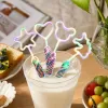 Colorful luminous sticks, festival party fluorescent hand-cranked sticks, night light LED shining props set of 10 pieces details Picture